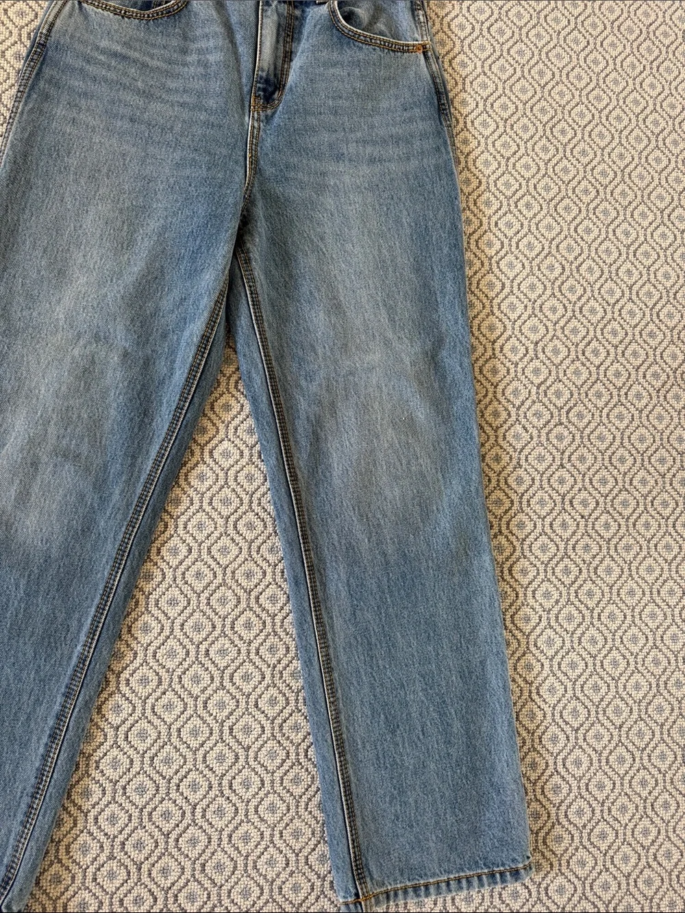 Tory Burch Straight-Leg Women's Jeans in Medium Blue Denim